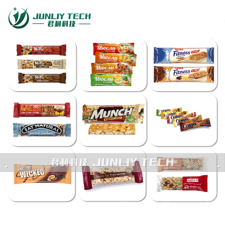  JUNLI-ZB400Three Servo Control High Speed Cereal Bar Pillow Packing Machine