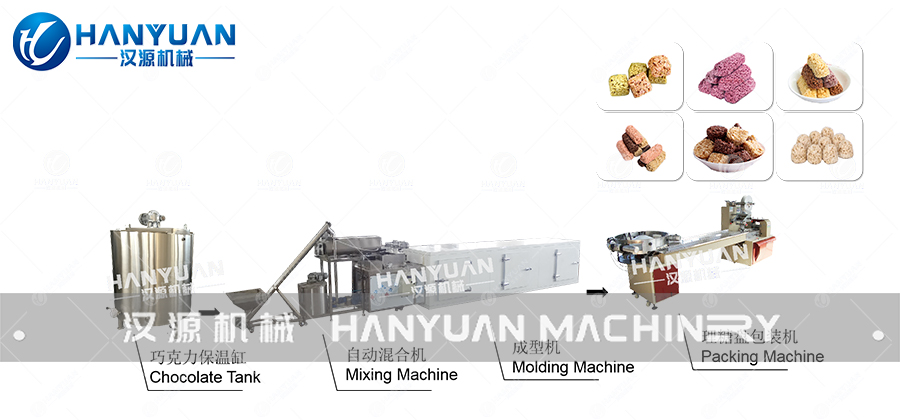 Automatic Oatmeal Chocolate Bar Production Line