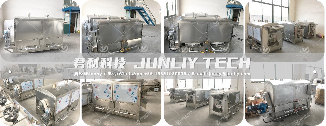 Gas Heating Nuts Roaster Machine 