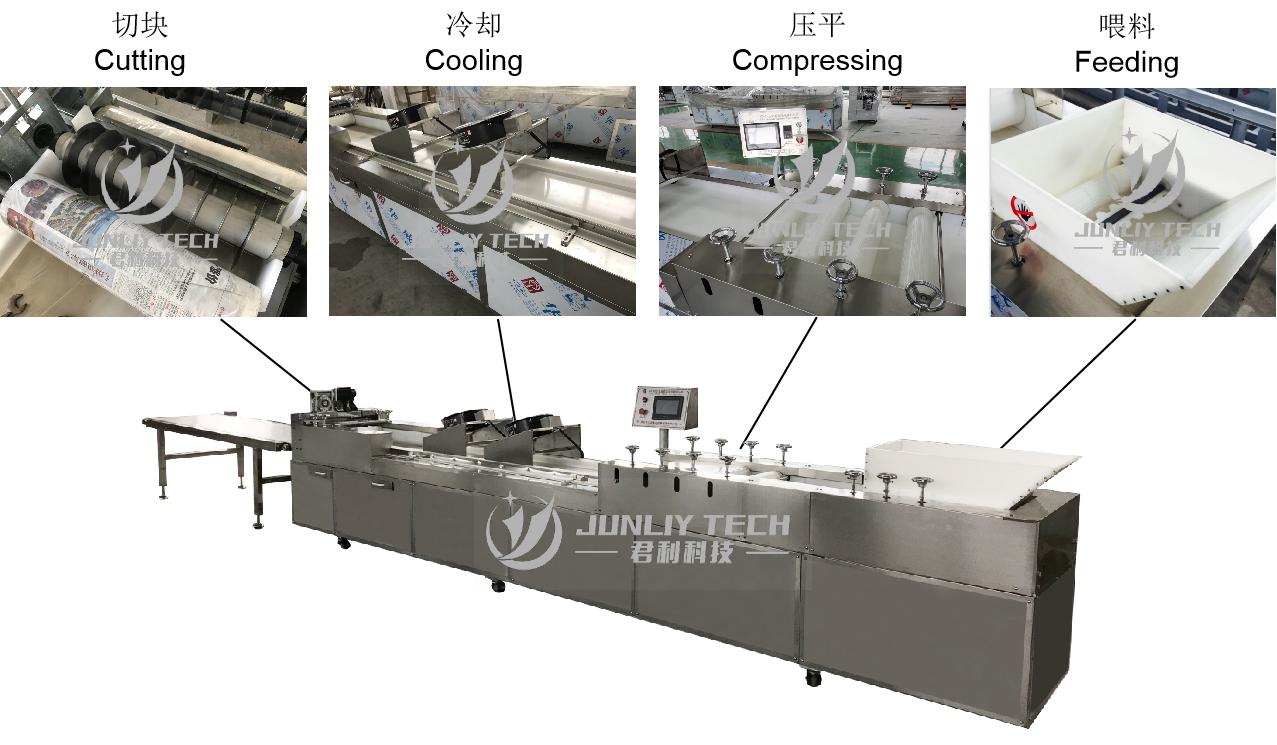 JL-40 Crispy Nuts Bar Cutting and Forming Machine